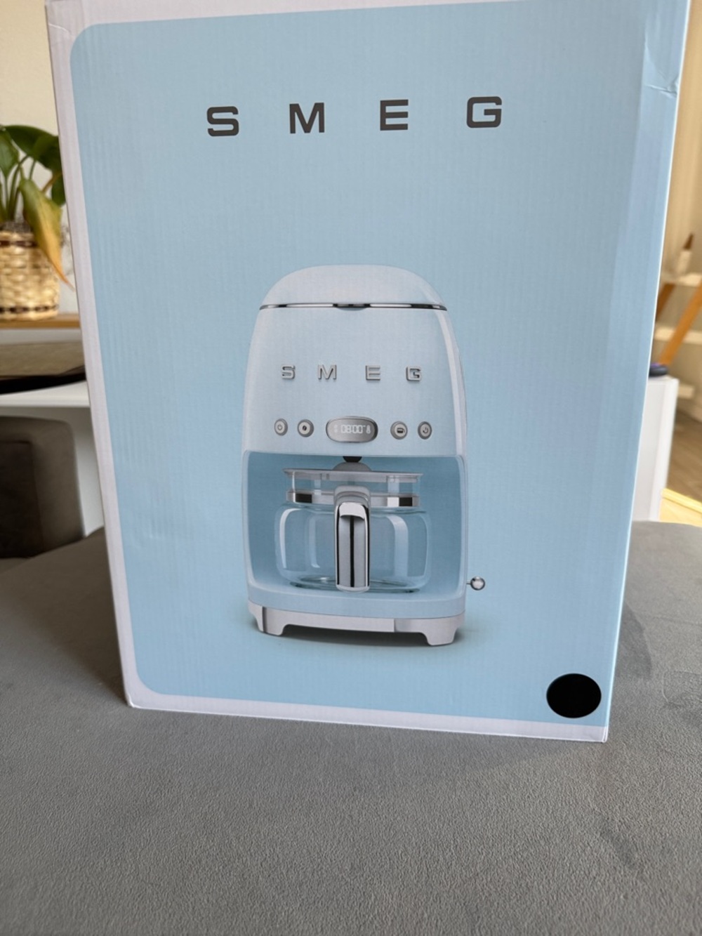SMEG Retro-Style Coffee Maker in black NWT
